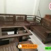 bộ ghế sofa góc 3 tầng gỗ sồi Nga SG15