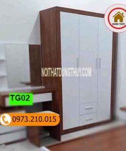 Tủ gỗ công nghiệp để quần áo TG02