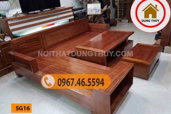 mẫu ghế sofa gỗ đẹp nhất hiện nay SG16