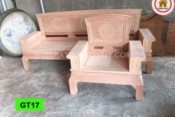 Bộ ghế dải quạt gỗ đinh hương GT17
