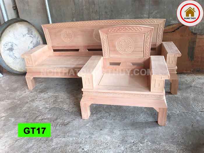 Bộ ghế dải quạt gỗ đinh hương GT17