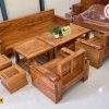 Bộ ghế đối tay trứng gỗ hương xám GT18
