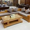 Bộ ghế sofa giả nguyên khối gỗ sồi Nga SG17