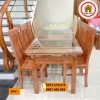 bàn ăn 6 ghế gỗ sồi Nga BA01