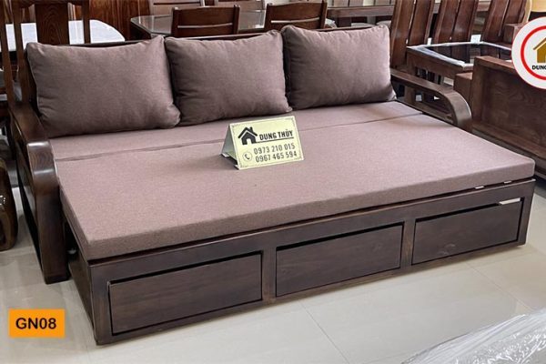 giường gấp thành ghế sofa GN08 cao cấp