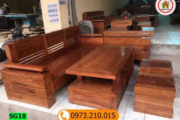 bộ ghế sofa gỗ đinh hương SG18