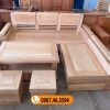 sofa góc trứng mặt liền gỗ sồi Nga SG19