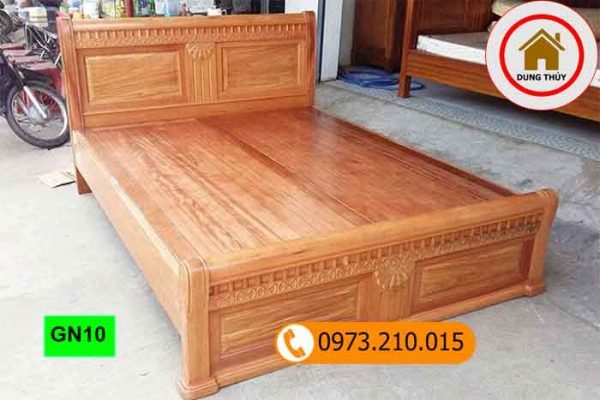 giường ngủ cao cấp gỗ hương vân GN10