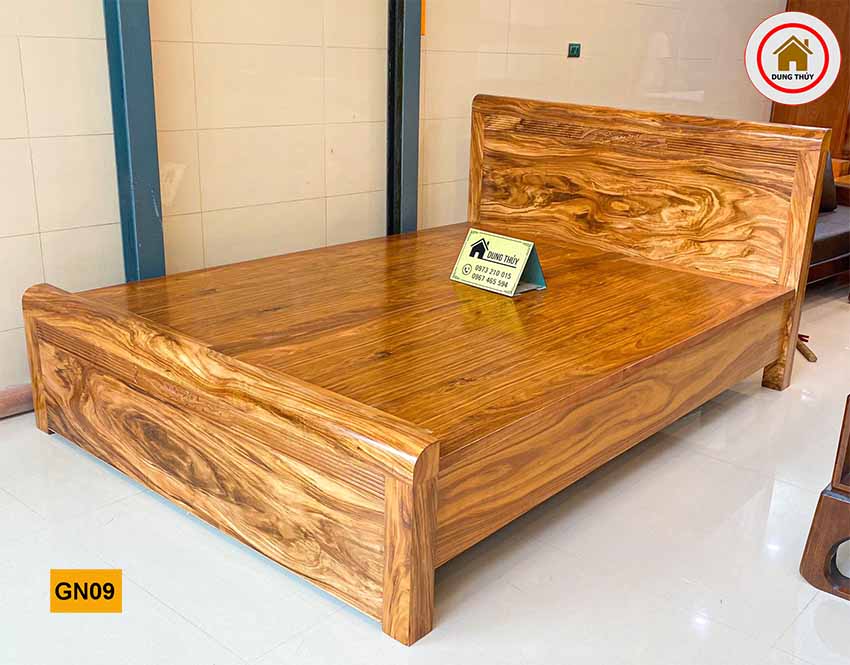 Giường hộp gỗ hương xám GN09