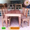 bộ bàn ăn 6 ghế phong cách cổ điển gỗ sồi Nga BA04