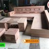 Bộ ghế sofa hộp góc hoa gỗ sồi Nga SG20