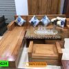 Bộ ghế sofa hộp 3 ngăn kéo gỗ hương xám SG24