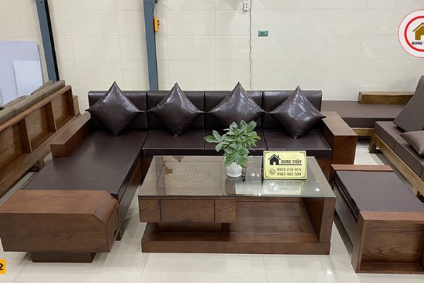 sofa ngăn kéo ô tô gỗ sồi SG22 đẹp