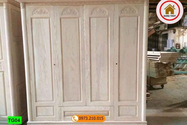tủ đựng quần áo 5 buồng gỗ sồi Nga TG04