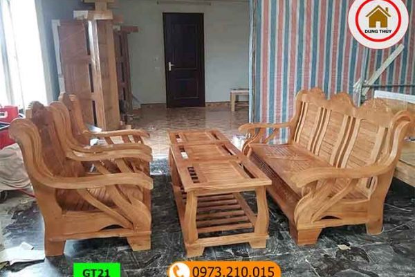 Bộ ghế thiên nga gỗ sồi Nga GT21