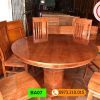 Bộ bàn ăn tròn 6 ghế gỗ xoan đào BA07