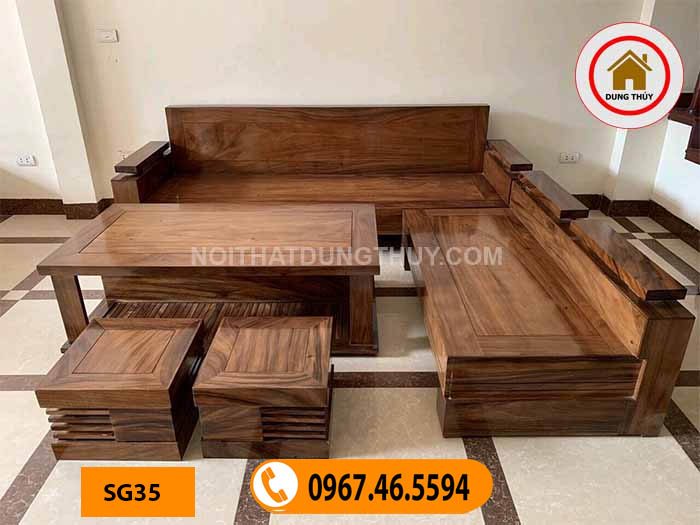 ghế sofa góc phòng khách dài 2m4 SG35