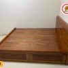 Giường ngủ 2 ngăn kéo gỗ xoan đào GN13