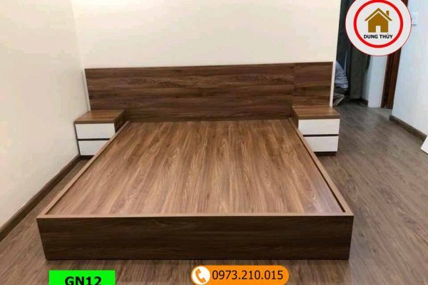 Giường ngủ gỗ công nghiệp kiểu bệt GN12