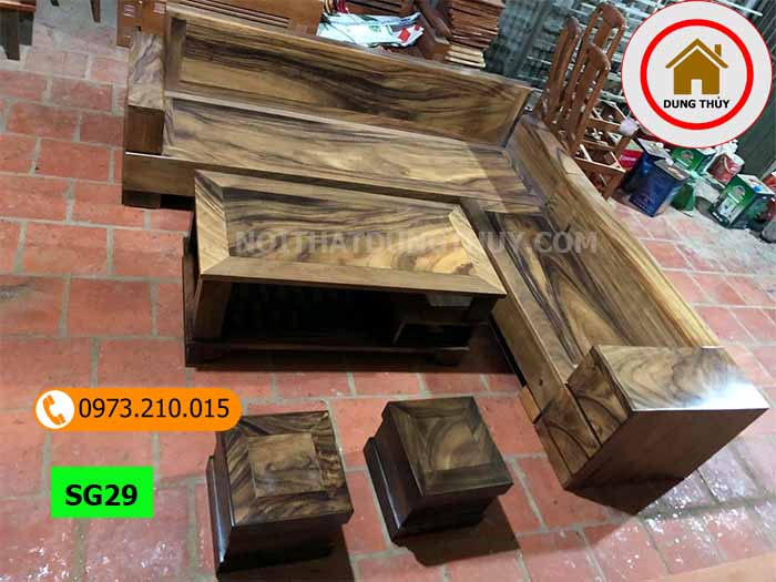 cách đóng bàn ghế gỗ phòng khách