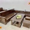 Bộ ghế sofa góc hương xám đá SG35
