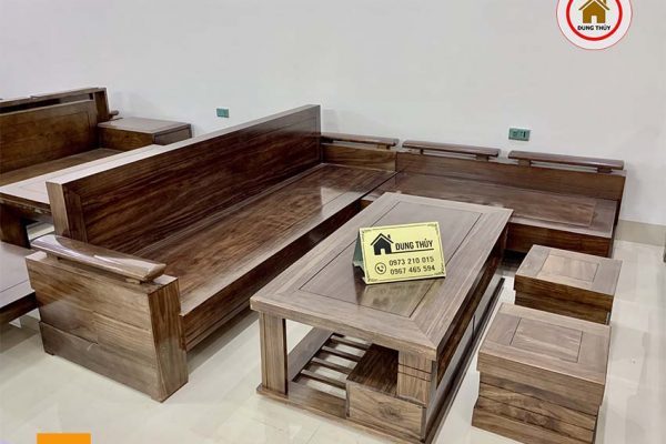 Bộ ghế sofa góc hương xám đá SG35