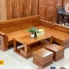 Bộ ghế sofa góc trứng to gỗ hương vàng SG32