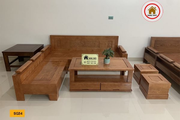 sofa tựa liền đục cảnh SG34