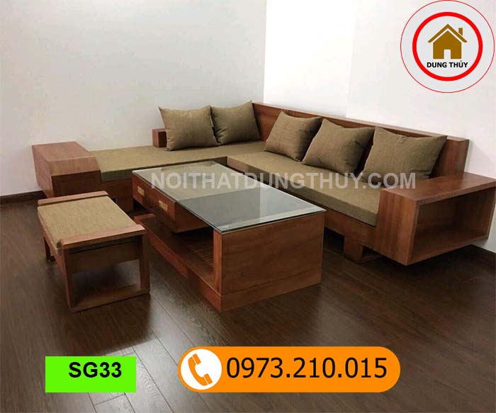 Bá» gháº¿ sofa há»p ngÄn kÃ©o vÃ¡t gá» xoan ÄÃ o SG33