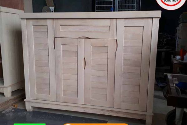 Tủ giầy dép 4 cánh 3 buồng gỗ sồi Nga TGD02