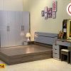 Giường ngủ gỗ công nghiệp kiểu phương Tây GN14