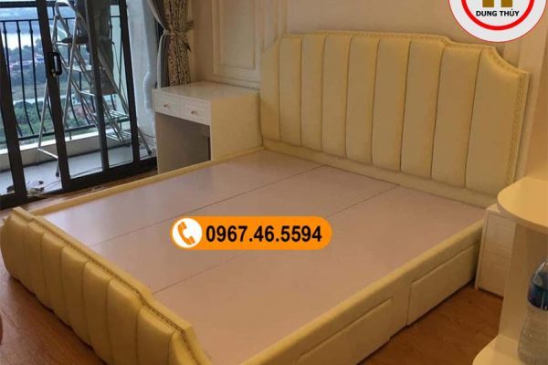 Giường ngủ gỗ công nghiệp kiểu phương Tây GN14