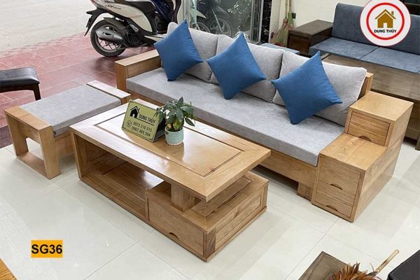 sofa 3 ngăn kéo gỗ sồi Nga SG36