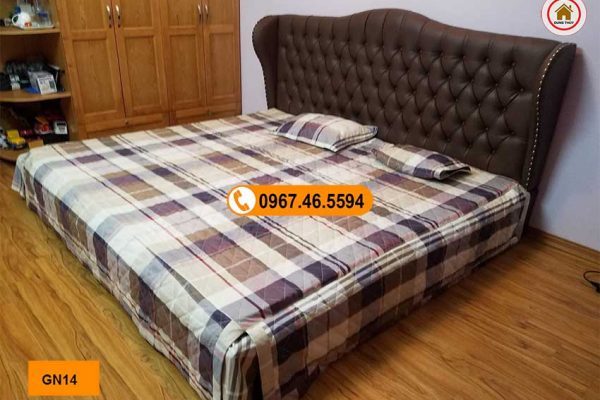 Giường ngủ gỗ công nghiệp kiểu phương Tây GN14