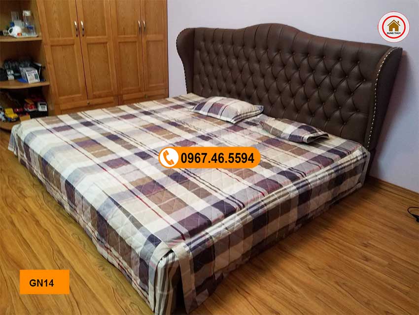 Giường ngủ gỗ công nghiệp kiểu phương Tây GN14