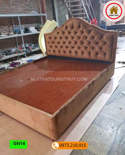 Giường ngủ gỗ công nghiệp kiểu phương Tây GN14