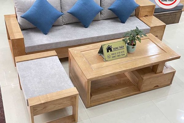 sofa 3 ngăn kéo gỗ sồi Nga SG36