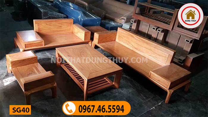 bộ bàn ghế gỗ phong cách hiện đại SG40