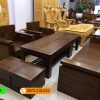 Bàn ghế đối tay trứng mặt và tựa liền gỗ sồi Nga GT28
