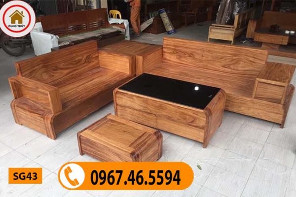 mẫu bàn ghế gỗ phòng khách đẹp SG43
