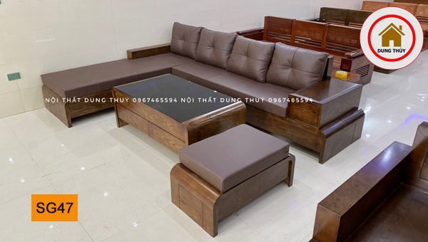 bộ ghế sofa chân cuốn SG47