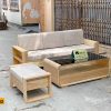 mẫu bàn ghế gỗ cho phòng khách nhỏ gọn