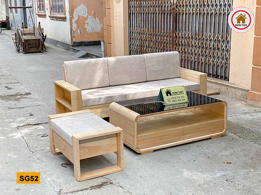 mẫu bàn ghế gỗ cho phòng khách nhỏ gọn