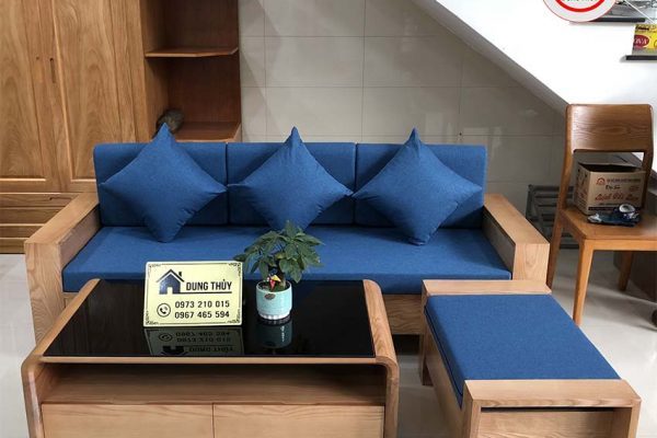 sofa văng nhỏ gọn sồi SG52