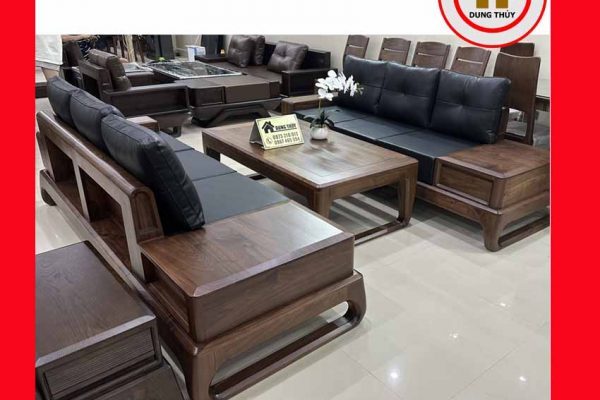 Bộ ghế đối chân quỳ gỗ óc chó Bắc Mỹ GT33