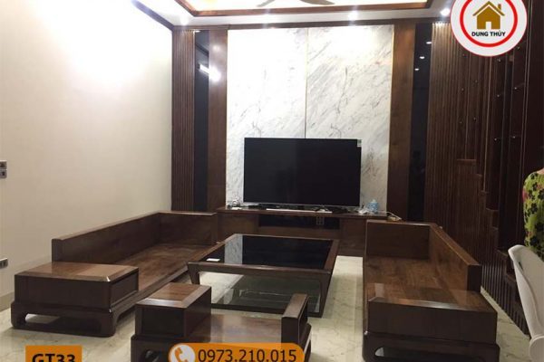 Bộ ghế đối chân quỳ gỗ sồi Nga GT33