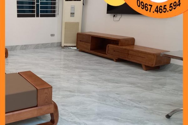 Kệ tivi chân rút 4 ngăn kéo gỗ sồi Nga KT10 chân oải