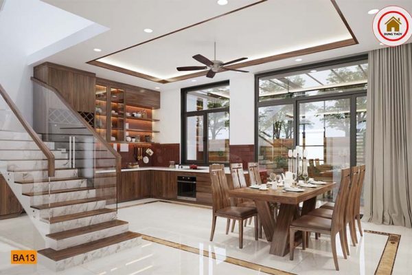 bàn ăn 6 ghế BA13 đẹp