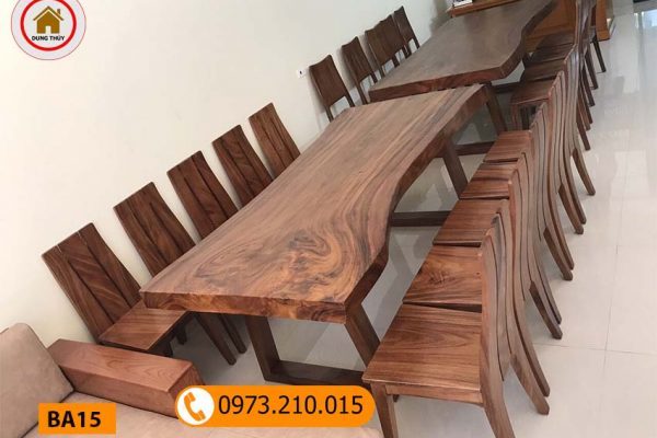 mẫu bàn ăn đẹp bằng gỗ tự nhiên