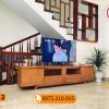 Kệ tivi chân oải 2 ô tủ gỗ sồi Nga KT12